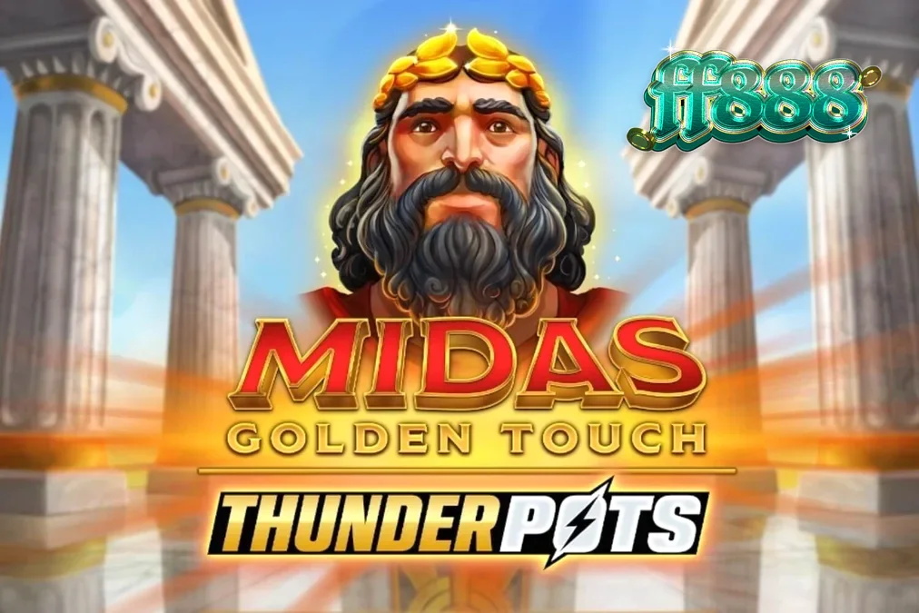 Interface do jogo Midas Golden Touch: Thunder Pots com baús de bônus